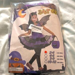 NWT bat girl size 3-4 Halloween costume